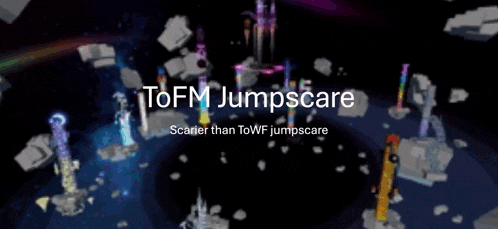 a video game called tofm jumpscare is being advertised