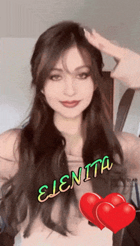 a picture of a woman with the name elenita written on it