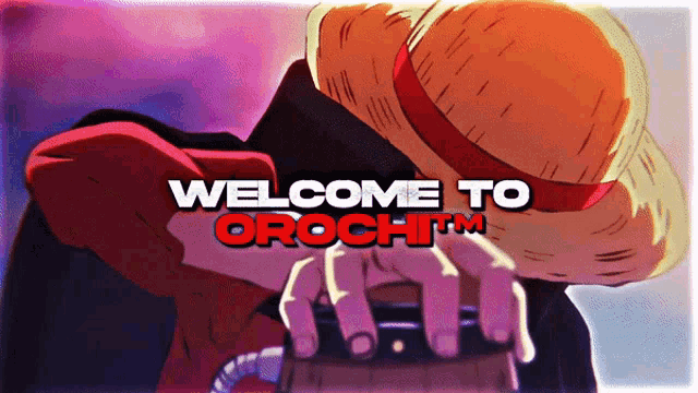 a welcome to oroch tm sign with a cartoon character
