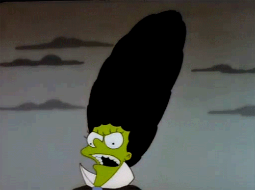 Marge Has Gone Batty! GIF - Simpsons Halloween Bats GIFs