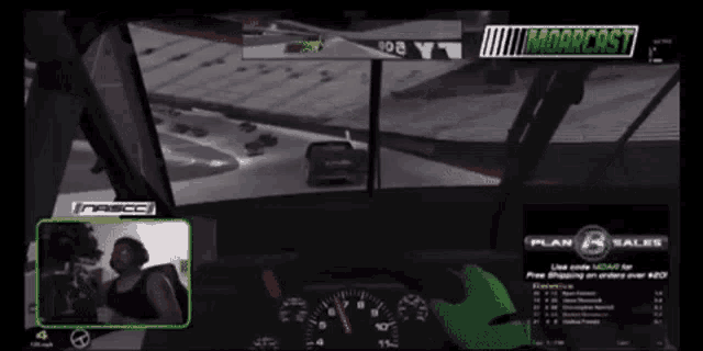 a video game is being played on a monitor that says morrcast