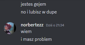a screenshot of a conversation between norbertezz and wiem