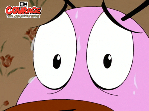 Nervous Courage GIF - Nervous Courage Courage The Cowardly Dog GIFs