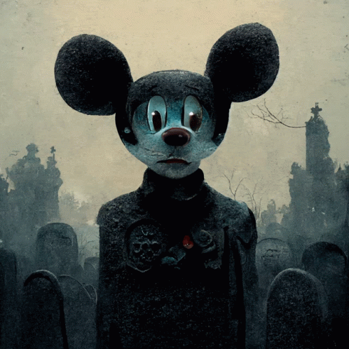 Mickey Mouse Zombie GIF - Mickey Mouse Zombie Cemetery GIFs
