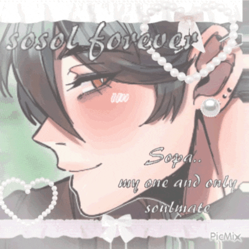 a drawing of a man with the words sosol forever