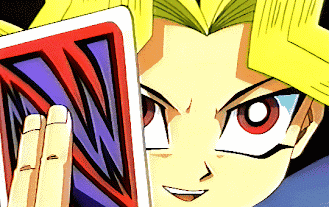 a close up of a cartoon character holding a playing card with the letter w on it