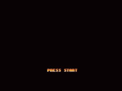 a video game screen shows a girl with her eyes closed and the words press start in yellow