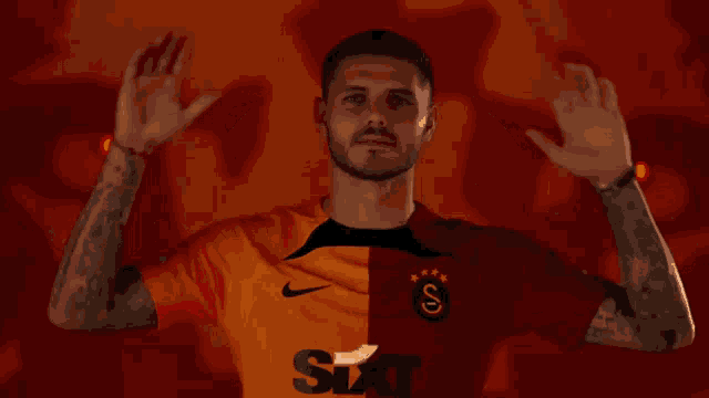 a man wearing a sixt rent a car jersey