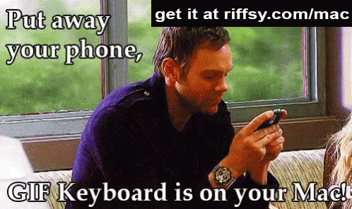 Put Away Your Phone GIF - Gifkeyboardformac Joelmchale Community GIFs