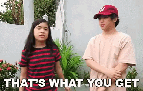 Ranz And Niana Thats What You Get GIF - Ranz And Niana Thats What You Get Sibling Goals GIFs