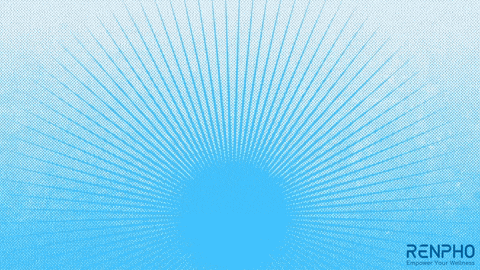 a blue background with renpho empower your wellness on the bottom