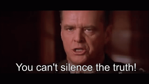 You Cant Handle The Truth A Few Good Men GIF - You Cant Handle The Truth A Few Good Men Silence The Truth GIFs