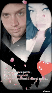 a picture of a man and a woman holding hands with a heart in the background