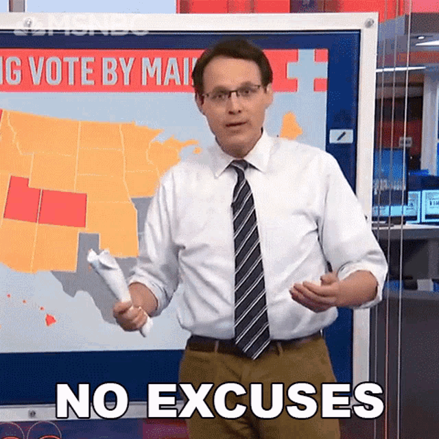 No Excuses Steve Kornacki GIF - No Excuses Steve Kornacki Election GIFs