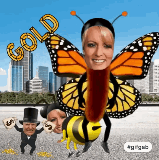 a butterfly with a woman 's face on it