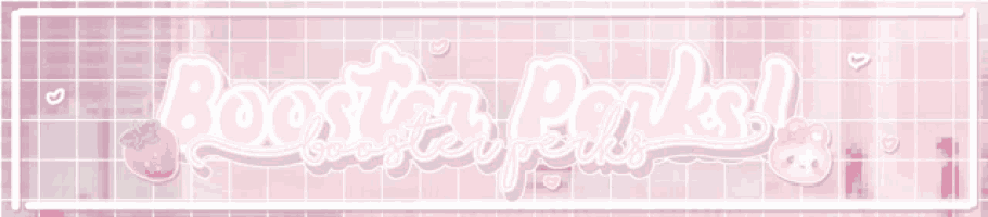 a pink banner that says booster pinks with a strawberry