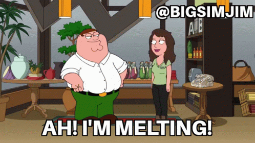Im Melting Family Guy GIF - Im Melting Family Guy Peter Griffin GIFs