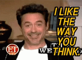 I Like The Way You Think Robert Downey Jr GIF - I Like The Way You Think Robert Downey Jr Rdj GIFs