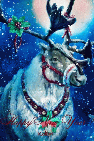 Edna Reindeer GIF - Edna Reindeer Happy New Year GIFs