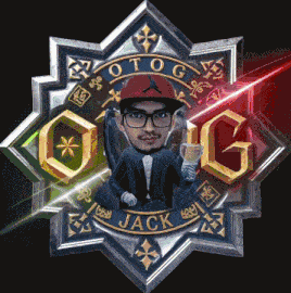 a picture of a man in a suit and hat with the name jack on the bottom
