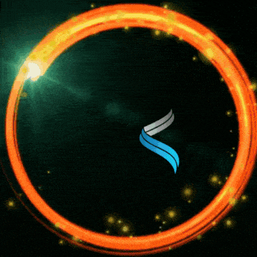 a logo for room 10 az with a fireball in the center