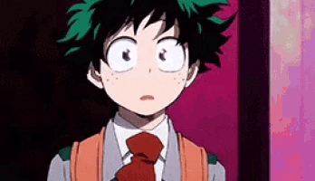 a close up of a cartoon character wearing a tie and a backpack .