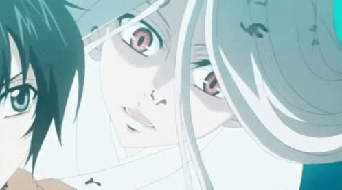 Anime White Hair GIF - Anime White Hair Red Eyes GIFs
