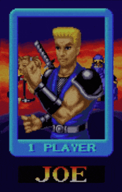a video game character named joe is the first player