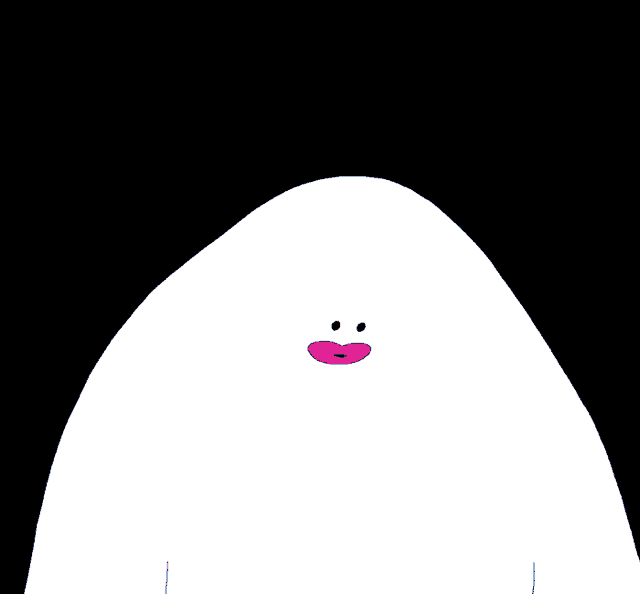 a cartoon drawing of a ghost with its tongue out and blue liquid dripping from its mouth