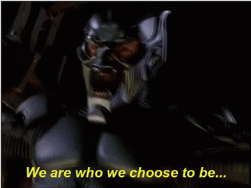 We Are Who We Choose To Be Green Goblin GIF - We Are Who We Choose To Be Green Goblin Spiderman GIFs