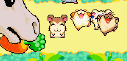 Hamtaro Rainbow Rescue Hamsters GIF - Hamtaro Rainbow Rescue Hamsters Anime Game GIFs