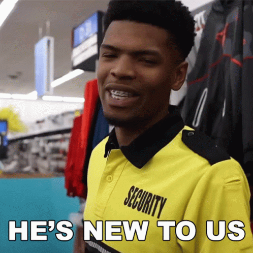 Hes New To Us Rickey GIF - Hes New To Us Rickey We Just Met Him GIFs