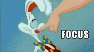 Focus Roger Rabbit GIF - Focus Roger Rabbit Pay Attention GIFs