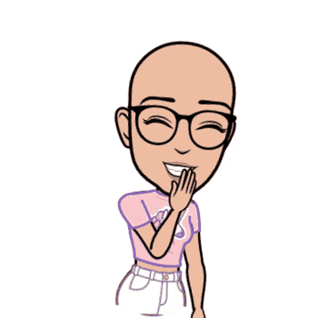a cartoon character with glasses and a unicorn shirt