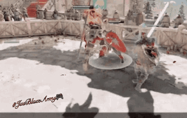 a screenshot of a video game with the words free palace army on the bottom