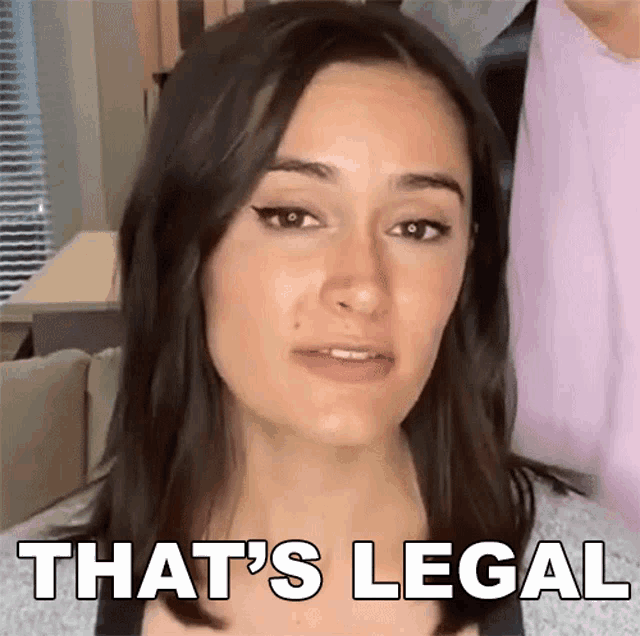 a woman says that 's legal in a video