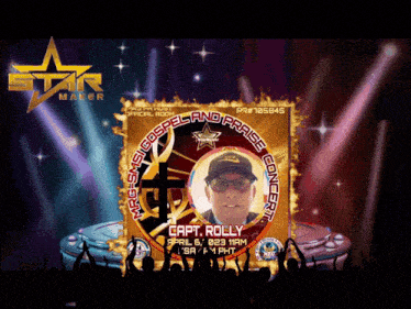 a picture of a man with the name rolly on the front