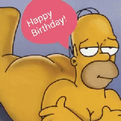 Simpson Happy Birthday GIF - Simpson Happy Birthday Hbd GIFs