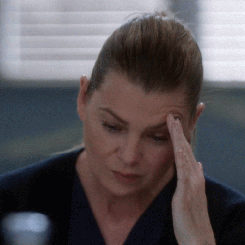 Greys Anatomy Meredith Grey GIF - Greys Anatomy Meredith Grey Stressed GIFs