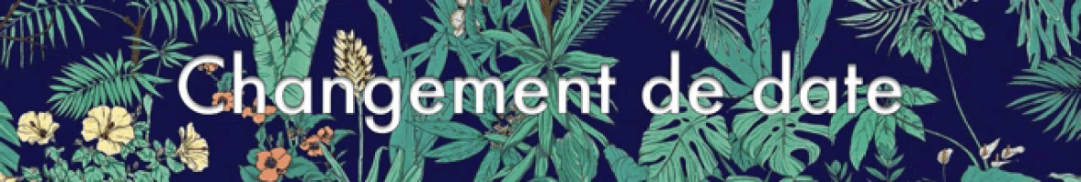 the word changement is on a blue background