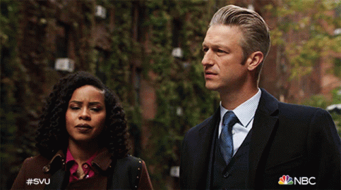 Look At Each Other Dominick Carisi Jr GIF - Look At Each Other Dominick Carisi Jr Law And Order Special Victims Unit GIFs