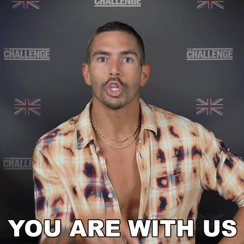 You Are With Us Jordan Wiseley GIF - You Are With Us Jordan Wiseley The Challenge World Championship GIFs
