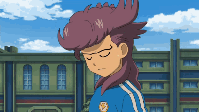 a cartoon character with a lightning bolt on his chest