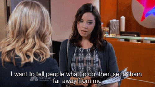Parks And Rec April Ludgate GIF - Parks And Rec April Ludgate I Want To Tell People What To Do GIFs