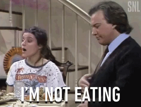 Im Not Eating I Dont Have Appetite GIF - Im Not Eating I Dont Have Appetite Im Not Hungry GIFs