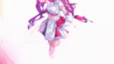 a pink and white background with a triangle and a few stars