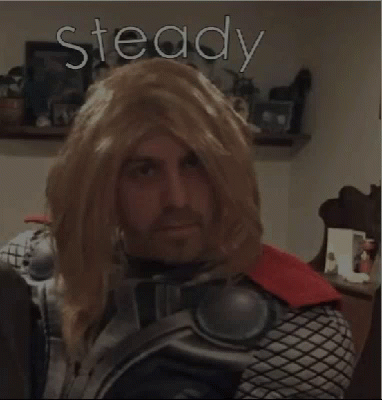 Steady Thor GIF - Steady Thor Wig GIFs