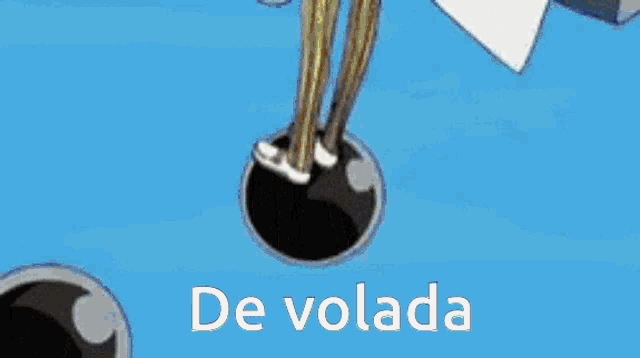 a picture of a pirate ship with the words de volada written below it
