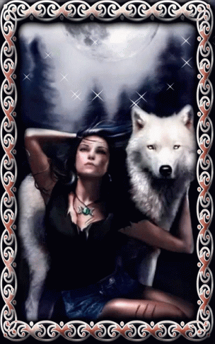 Wolf Lady GIF