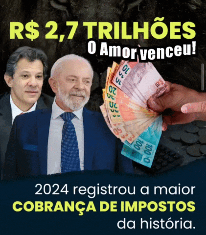 a poster that says ' r $ 2,7 trilhos o amor venceu '